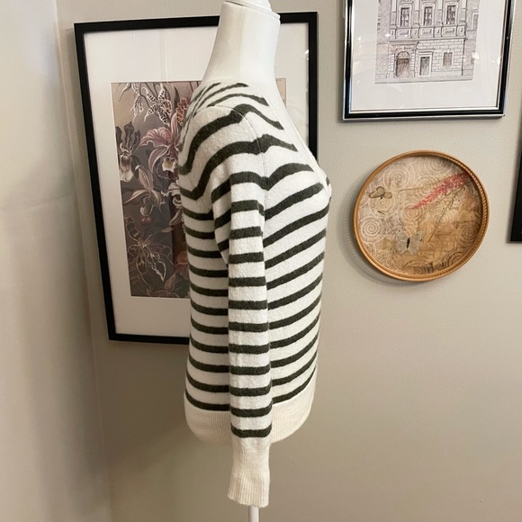 Madewell Wrap-Front Sweater in Elthorne Stripe - Picture 10 of 13